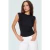 Pamuklu Örme Bluz Kadın Fitted Kolsuz Casual Nefes Alabilir Günlük Kullanım İçin Modern Stil