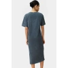 Pamuklu Örme Midi T shirt Elbise Rahat Şık ve Günlük Özel Tasarım Konforlu Kesim Yüksek Kalite