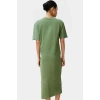 Pamuklu Örme Midi T shirt Elbise Rahat Şık ve Günlük Özel Tasarım Konforlu Kesim Yüksek Kalite