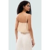 Pamuklu Polyester Dacron Crop Bluz Rahat Yazlık Fitted Kalıp Modern Stil Şık Görünüm