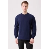Pamuklu Sweatshirt Kışlık Erkek Süveter Galanthus Basic Rahat Kesim Günlük İş Kullanımı İçin