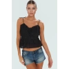 Pamuklu Viskoz Keten Görünümlü Bluz Yazlık Plaj Crop Rahat Trend Tasarım Seçkin Malzeme