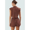 Pamuklu Yazlık Plaj Takımı Tropikal Desen Fitted Kalıp Özenle Seçilmiş Yüksek Kalite Modern Stil