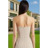 Parlak Taşlı Mini Abiye Elbise A line Polyester Dokuma Yazlık Premium Kalite Profesyonel Görünüm