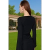 Plaj Elbisesi Kadın Mini V Yaka Bağlamalı Krep Dokuma Yazlık Modern Stil Modern Stil Özel Tasarım