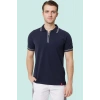 Polo Yaka Fermuarlı Tişört Nefes Alabilir İş Güvenliği Asperula shirt Şık Rahat Tasarım
