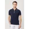 Polo Yaka Fermuarlı Tişört Nefes Alabilir İş Güvenliği Asperula shirt Şık Rahat Tasarım