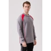 Polo Yaka Uzun Kollu Sweatshirt Detayli Is Giyim Vancelya Nefes Alabilir İş Günlük İçin