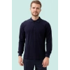 Polo Yaka Uzun Kollu Tshirt 100 Pamuk Padus shirt Şık Konforlu İş