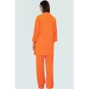 Polyester Örme Kadın Kimono Pantolon Takım Günlük Şıklık İçin Rahat Kullanım Seçkin Malzeme