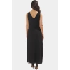 Polyester Şifon Maxi Elbise A line Fırfırlı Dokuma Kumaş Şık Görünüm