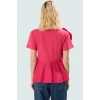 Poplin Bluz Fırfırlı Kol Detaylı Yazlık Premium Kalite Yüksek Şık Görünüm