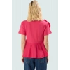 Poplin Bluz Fırfırlı Kol Detaylı Yazlık Premium Kalite Yüksek Şık Görünüm