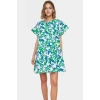 Poplin Mini Elbise Geniş Kesim Çiçek Desenli Rahat Trend Tasarım Kaliteli İşçilik