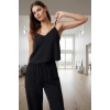 Rahat Geniş Paça Pijama Takımı Viskonlu Crinkle Dokuma Profesyonel Görünüm Ve Şık