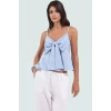 Rahat Günlük Kombinler İçin Kolsuz Bluz Keten Dokuma Fitted Kalıp Trend Tasarım