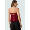 Rahat Günlük Kombinler İçin Kolsuz Bluz Keten Dokuma Fitted Kalıp Trend Tasarım