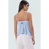 Rahat Günlük Kombinler İçin Kolsuz Bluz Keten Dokuma Fitted Kalıp Trend Tasarım