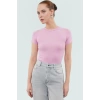 Rahat Günlük Stil Fitted Bluz Vücut Oturan Pamuklu Viskoz Ribana Modern Premium Kalite