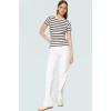 Rahat Günlük Stil Fitted Bluz Vücut Oturan Pamuklu Viskoz Ribana Modern Premium Kalite