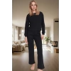 Rahat Kalıp 2li Pijama Takımı Kaşkorse Örme Pamuklu Özel Tasarım Premium Kalite