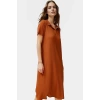 Rahat Kalıp Örme Midi Elbise Yazlık Polyester Kumaş Polo Yaka Kısa Kol Premium Kalite