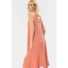 Rahat Kesim Kolsuz V Yaka Midi Elbise Polyester Dokuma Kumaş Premium Kalite