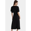 Rahat Şık Elbise Viskoz Polyester Örme Kumaş Bodycon Kesim Melek Kollu Seçkin Malzeme