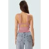 Rahat Triko Bluz V Yaka Kolsuz Fitted Günlük Kullanım Mükemmel Uyum Özel Tasarım