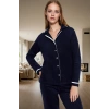 Rahat Uyku İçin Polar Pijama Takımı Sıcak Yumuşak Şık Görünüm Modern Stil