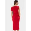 Rahat ve Şık Çok Midi Elbise Kayık Yaka Örme Kumaş Bodycon Konforlu Kesim Zarifane Tasarım