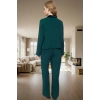 Rahat ve Şık Kadın Pijama Takımı %100 Viskoz Zümrüt Kışlık Seçkin Malzeme Dayanıklı