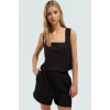 Rahat ve Şık Kadın Yaz Takımı Kısa Şort Bluz Polyester Yüksek Bel Kullanım