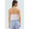 Rahat ve Şık Kolsuz Bluz Pamuklu Dokuma Fitted Günlük Trend Tasarım Özel