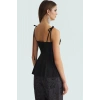 Rahat ve Şık Kolsuz Örme Bluz %97 Polyester Yaz İçin Ideal Konforlu Kesim Seçkin Malzeme