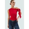 Rahat ve Şık Örme Bluz Regular Boy Fitted Kalıp Polyester Elastan Karışımı Özel Tasarım