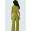 Rahat ve Şık Pilise Örme Pantolon Bluz Takım Polyester Özenle Seçilmiş Konforlu Kesim