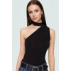 Rahat ve Şık Regular Örme Bluz Tek Kol Choker Yaka Görünüm Konforlu Kesim