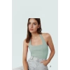 Rahat ve Şık Scuba Krep Crop Bluz Halter Yaka Polyester Karışımı Özenle Seçilmiş