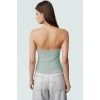 Rahat ve Şık Scuba Krep Crop Bluz Halter Yaka Polyester Karışımı Özenle Seçilmiş