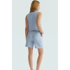 Rahat ve Şık Yazlık İkili Takım Viskon Süprem Yelek Şort Trend Tasarım Seçkin Malzeme Modern Stil