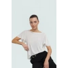 Rahat Viskoz Bluz Büzgülü Kollar Bisiklet Yaka Regular Kalıp Yazlık Şık Görünüm Modern Stil