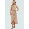 Rahat Yazlık Bluz Etek Takım Polyester Pamuk Dokuma Uzun Ömürlü Şık Görünüm Modern Stil