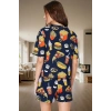Rahat Yazlık Çok Nakışlı Polyester Örme Pijama Takımı Kullanım Premium Kalite
