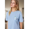 Rahat Yazlık Pijama Takımı Kısa Kollu Tişört ve Şort Pamuklu Örme Kumaş Özenle Seçilmiş