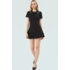 Regular Dantel Detaylı Kaşkorse Örme Bluz Bebe Yaka Fitted Kalıp Yazlık Rahat Ve Şık