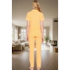 Regular Kalıp %100 Pamuk Biyeli Puantiyeli Pijama Takımı Seçkin Malzeme Rahat Kullanım Özel Tasarım