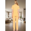 Regular Kalıp %100 Pamuk Biyeli Puantiyeli Pijama Takımı Seçkin Malzeme Rahat Kullanım Özel Tasarım