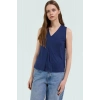 Regular Kalıp Kolsuz Modal Bluz Nefes Alan Rahat Uzun Ömürlü Seçkin Malzeme Modern Stil