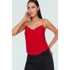 Regular Kalıp Kolsuz Polyester Bluz Günlük Kullanım İçin Mükemmel Seçim Özenle Seçilmiş